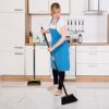 Broom and Dustpan Set for Home/Dustpan and Broom Combo Set,Standing Dustpan Dust Pan - Image 2