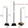 Broom and Dustpan Set for Home/Dustpan and Broom Combo Set,Standing Dustpan Dust Pan - Image 4