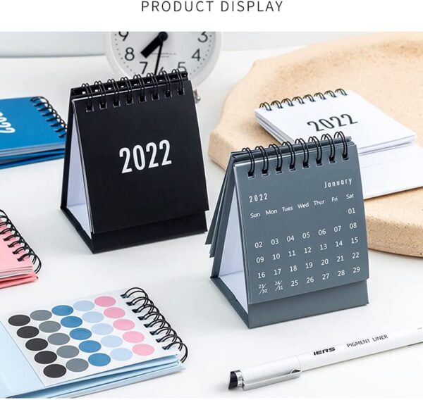 Mini Desk Calendar, 2022 Monthly Desk Calendar Mini Daily Schedule for office use - Image 4