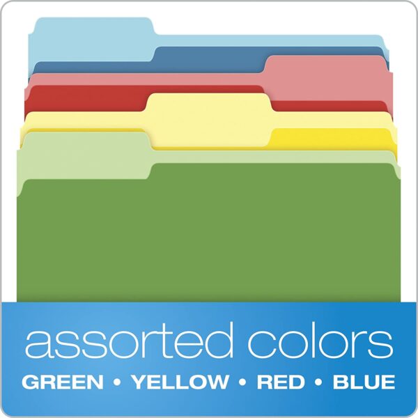 File Folders, Letter Size, Assorted Colors - Image 2