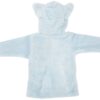 Hudson Baby Unisex Baby Plush Animal Face Robe, Blue Elephant, One Size, 0-9 Months - Image 2