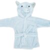 Hudson Baby Unisex Baby Plush Animal Face Robe, Blue Elephant, One Size, 0-9 Months - Image 3