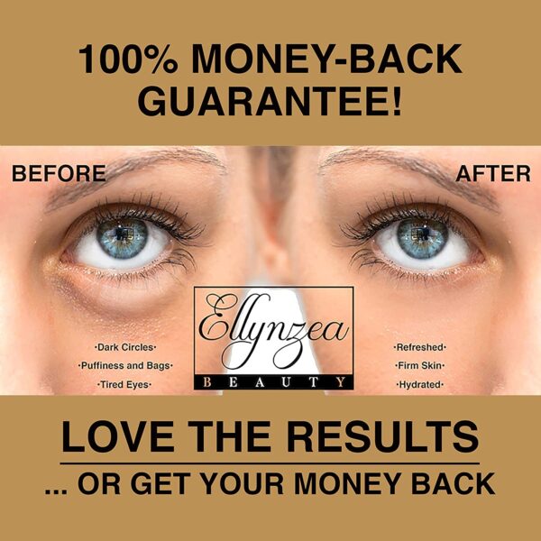 Eye Mask for Puffy Eyes - Dark Circles Under Eye Bags Treatment - 24k Gold Anti-Aging Under Eye Patches - Image 2