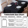 HOME Waterproof Table Cloth – Spill Proof Wipe Clean Tablecloth Polyester for kitchen and dining - Image 4